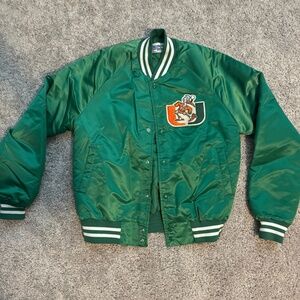 Vintage Miami University Metallic Varsity Jacket